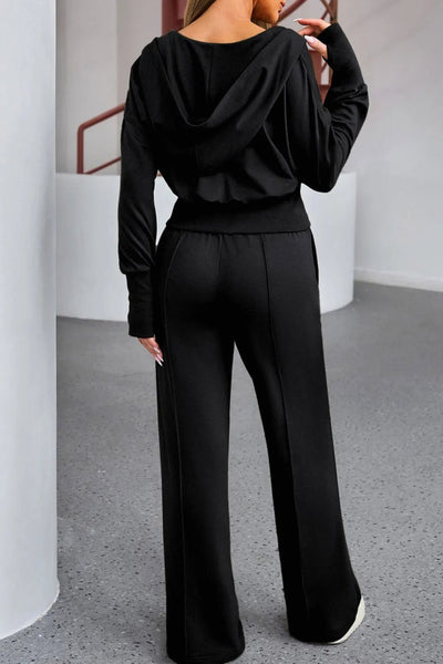 Zip - Up Hoodie and Pants Active Set - Your Second Look