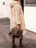 Zip Up Sherpa Hooded Coat - Your Second Look