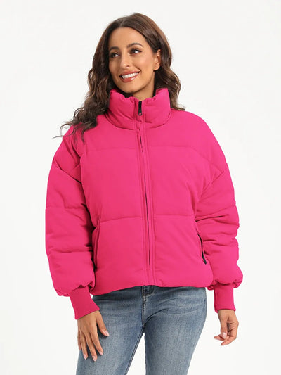 Zip Up Turtleneck Puffer Jacket - Your Second Look