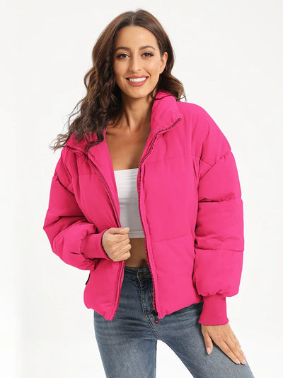 Zip Up Turtleneck Puffer Jacket - Your Second Look