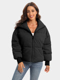 Zip Up Turtleneck Puffer Jacket - Your Second Look