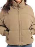 Zip Up Turtleneck Puffer Jacket - Your Second Look