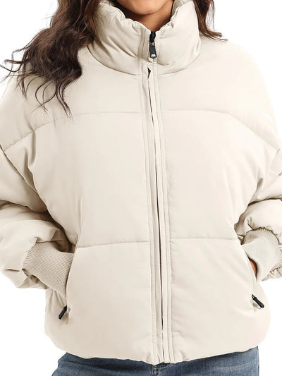 Zip Up Turtleneck Puffer Jacket - Your Second Look